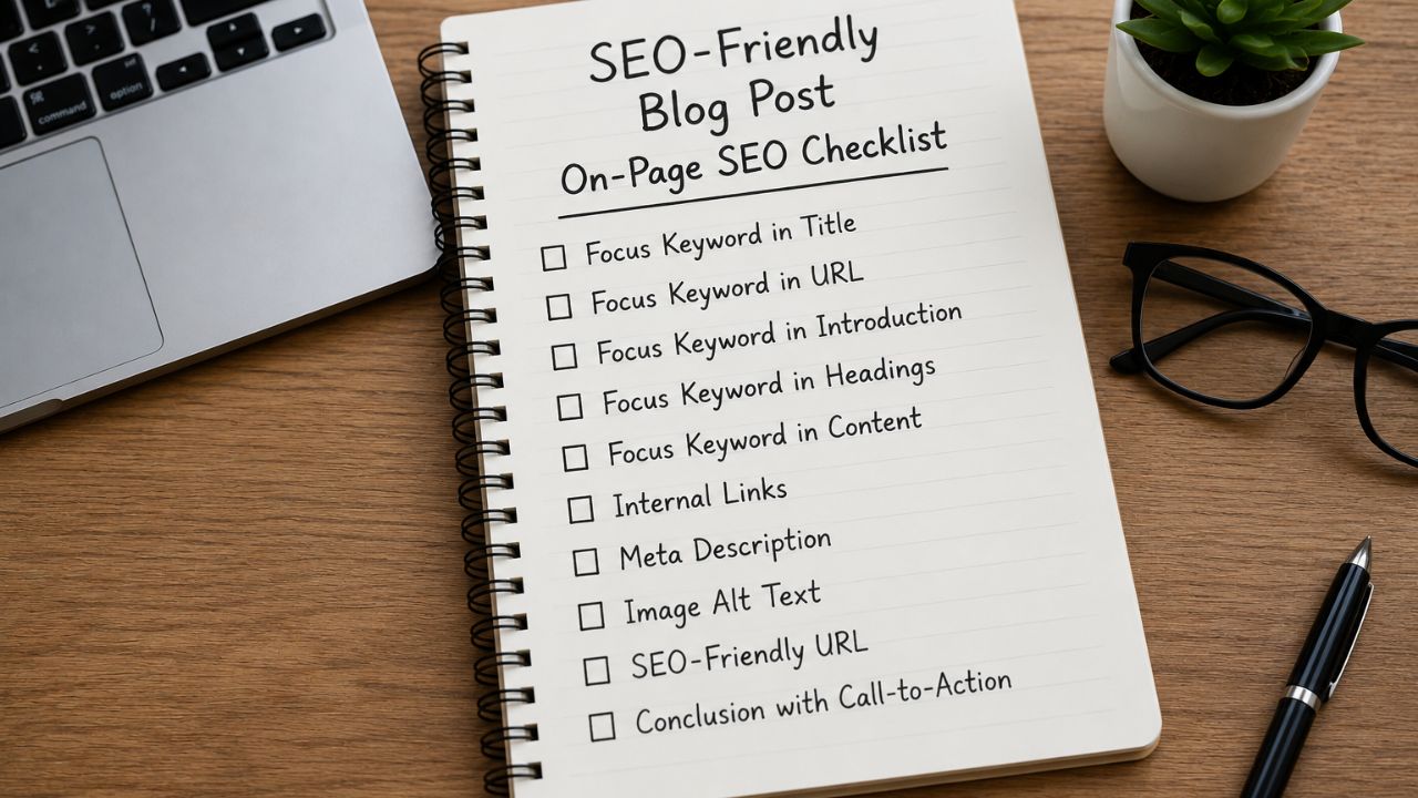 SEO-Friendly Blog Post On-Page SEO Checklist