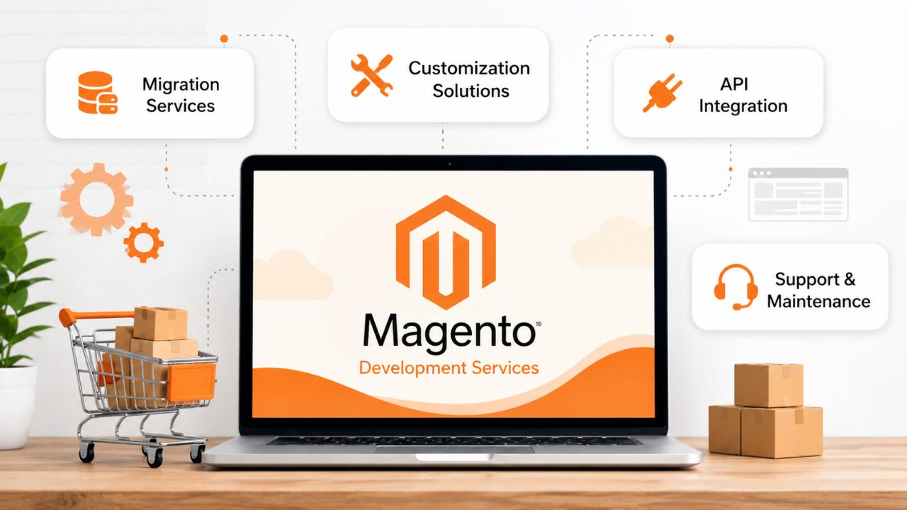 Magento Development Agency offering migration customization API integration and support