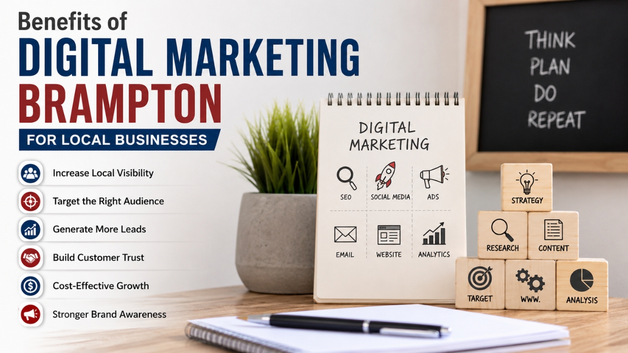 Benefits of Digital Marketing Brampton for improving local business visibility