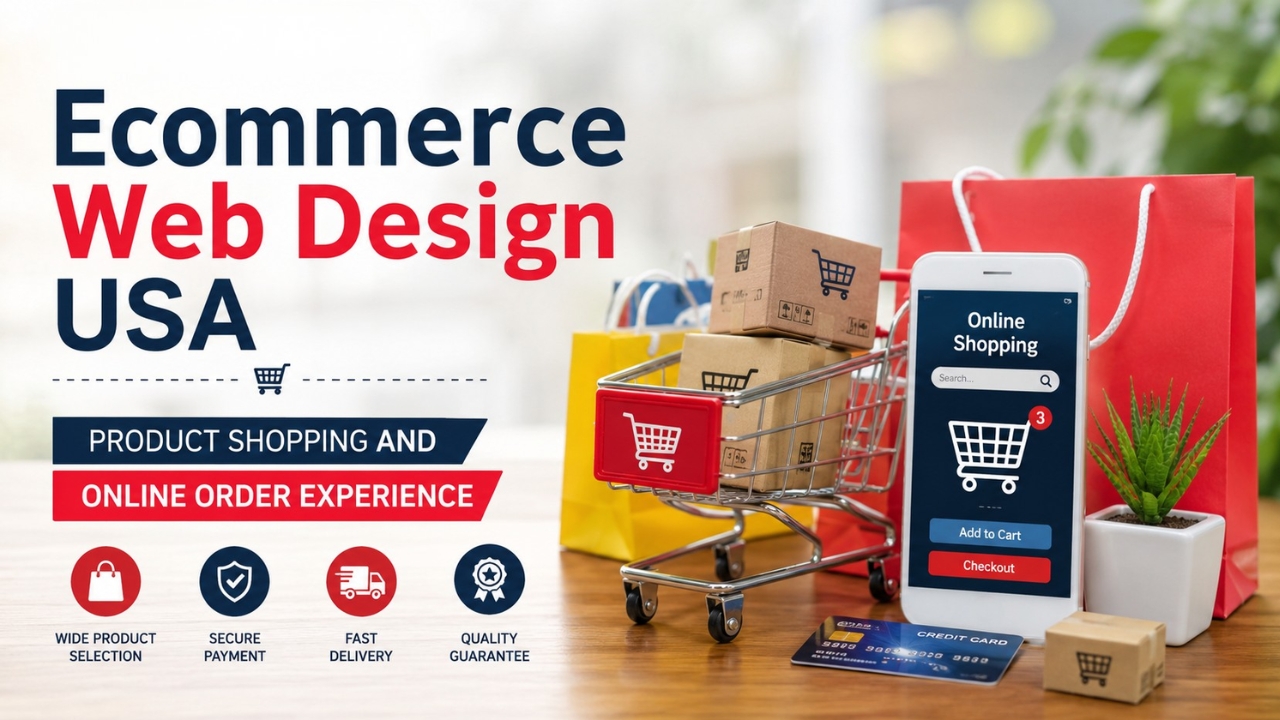 Ecommerce Web Design USA product shopping and online order experience